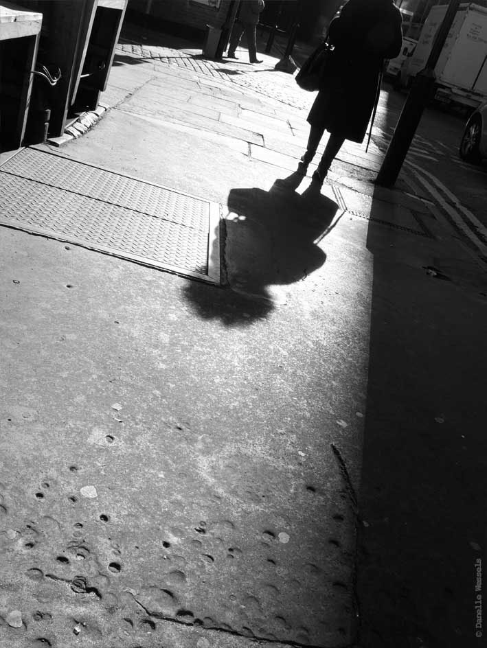 Shadow of lady in Soho
